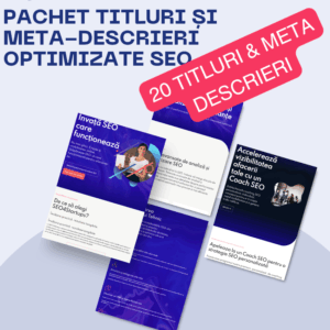 Pachet Titluri și Meta-descrieri Optimizate SEO - 20 Articole